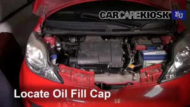 2008 Peugeot 107 Trendy 1.0L 3 Cyl. Huile Ajouter de l'huile